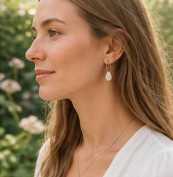 Hammered Teardrop Earrings